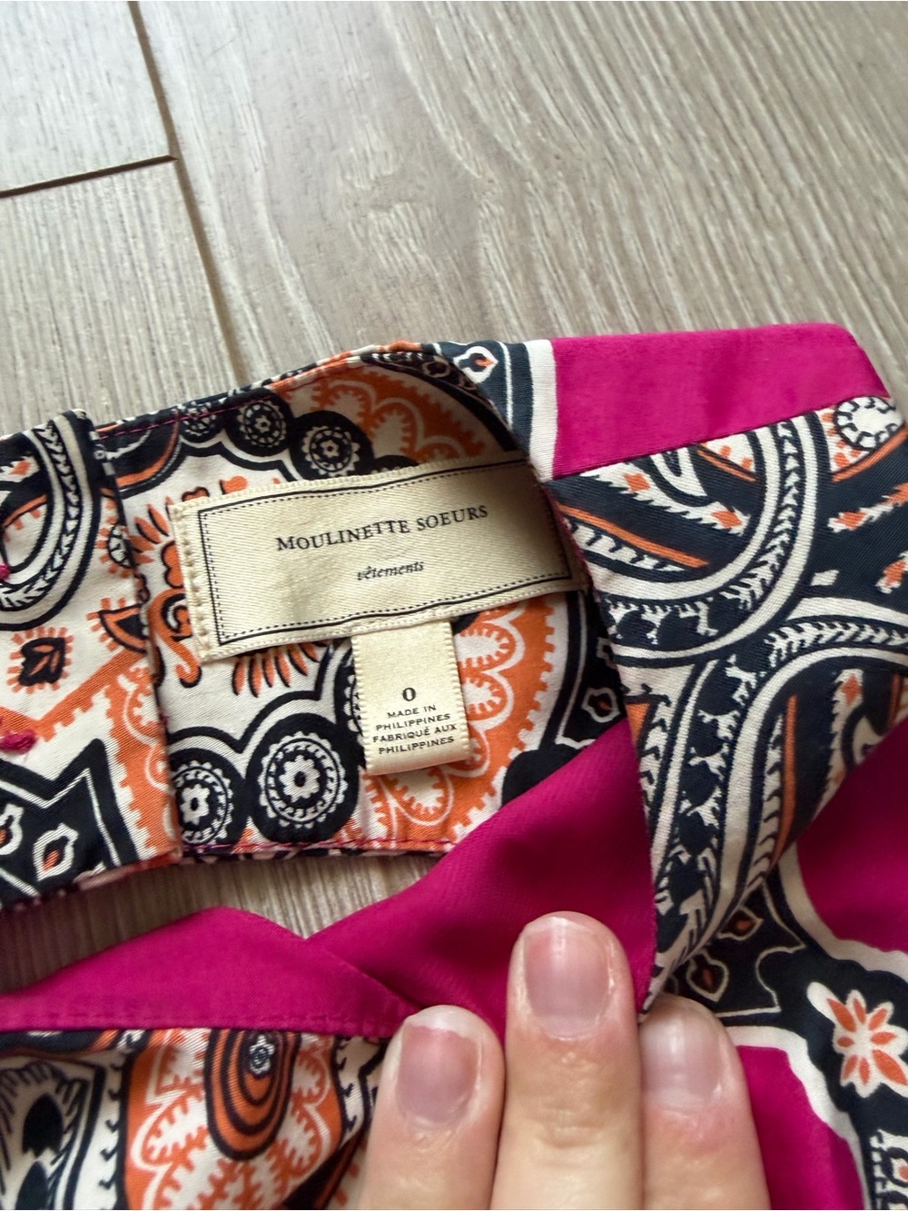 Moulinette Soeurs Anthropologie Geidi Paisley Print Sheath Dress Pink summer - Picture 2 of 5